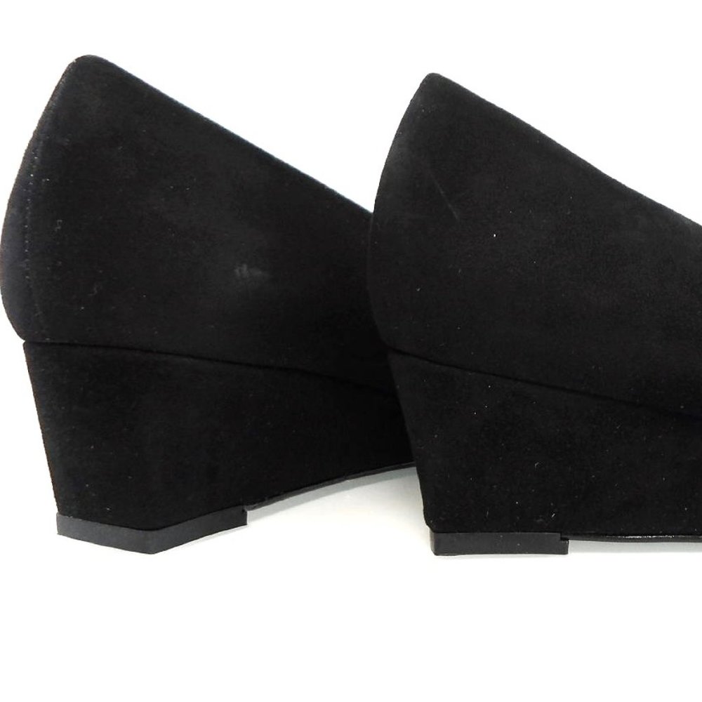 Stuart Weitzman Black Flats With Silver Accents - image 5